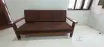 3 SEATER SOFA SET qty 2 no. PURE SAAG WOOD