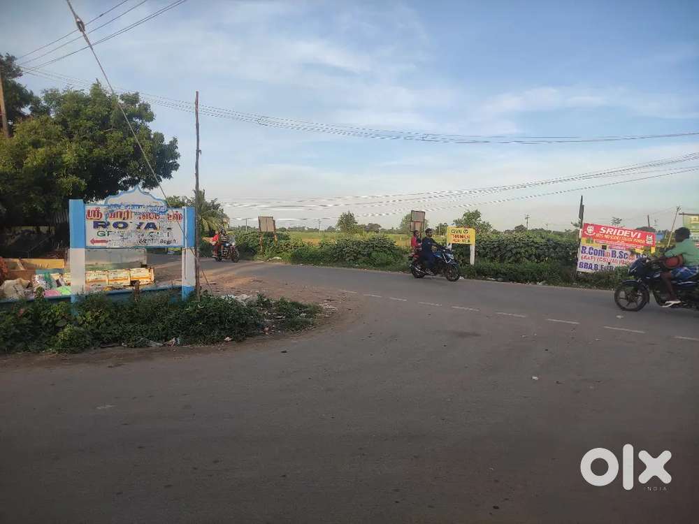 Plot sale ponneri to 13km 350 per sqft