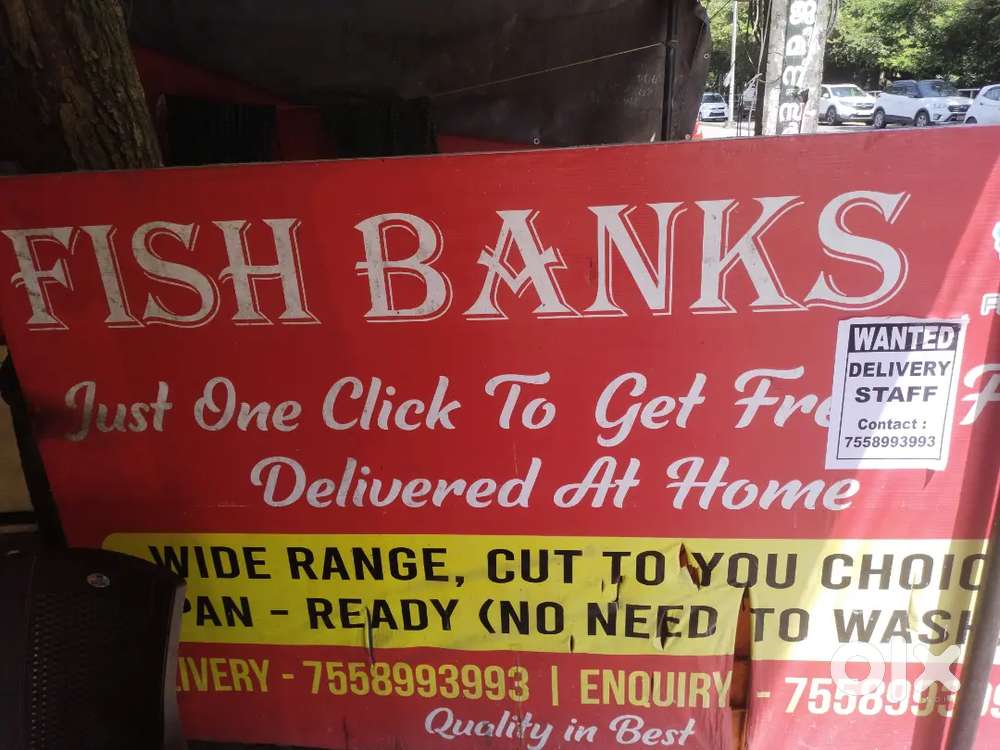 Delivery staff, &cash counter