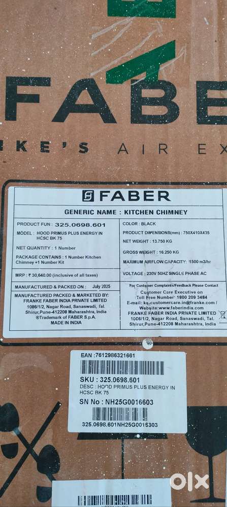 FABER KITCHEN CHIMNEY