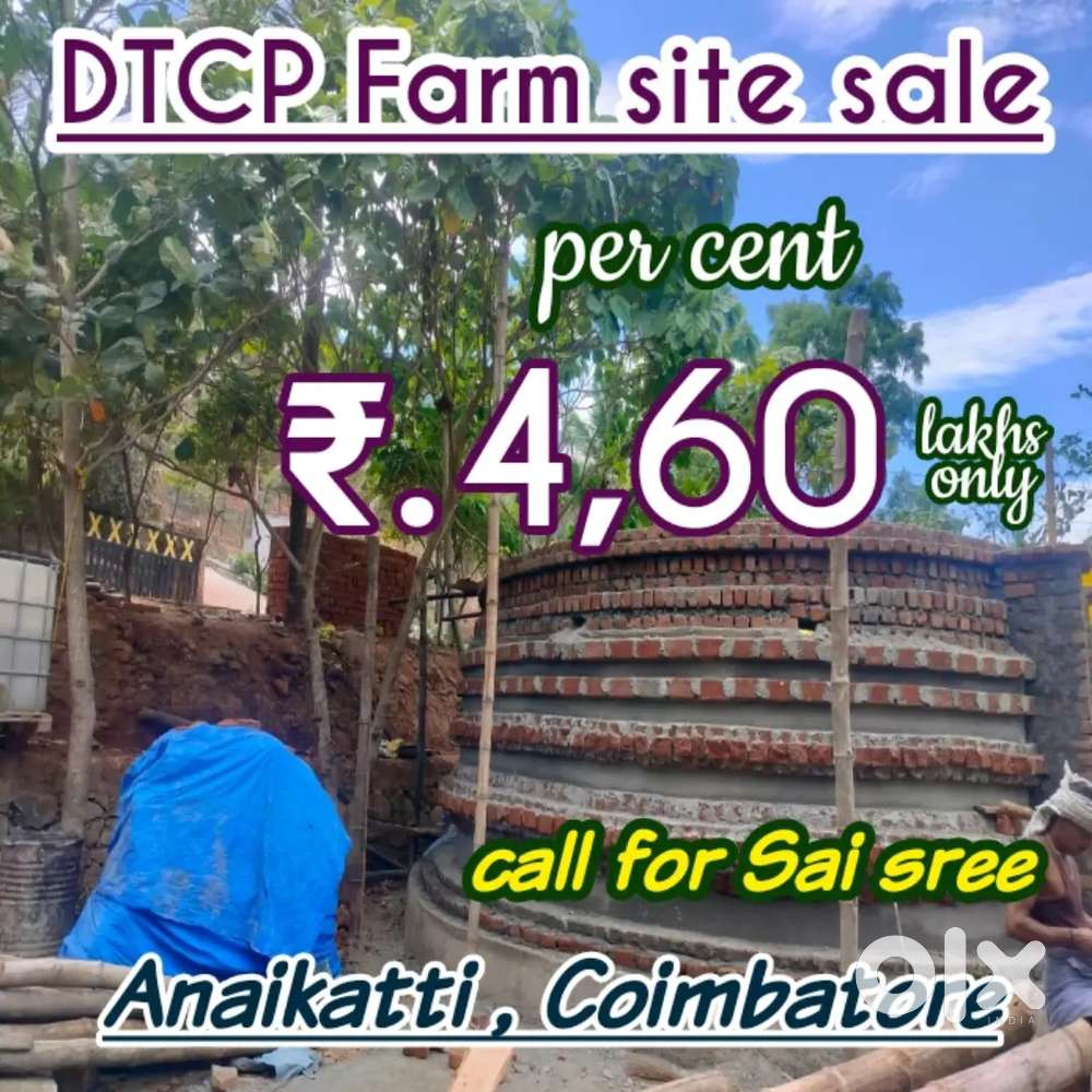 Luxury farm villa plots sale@Covai.