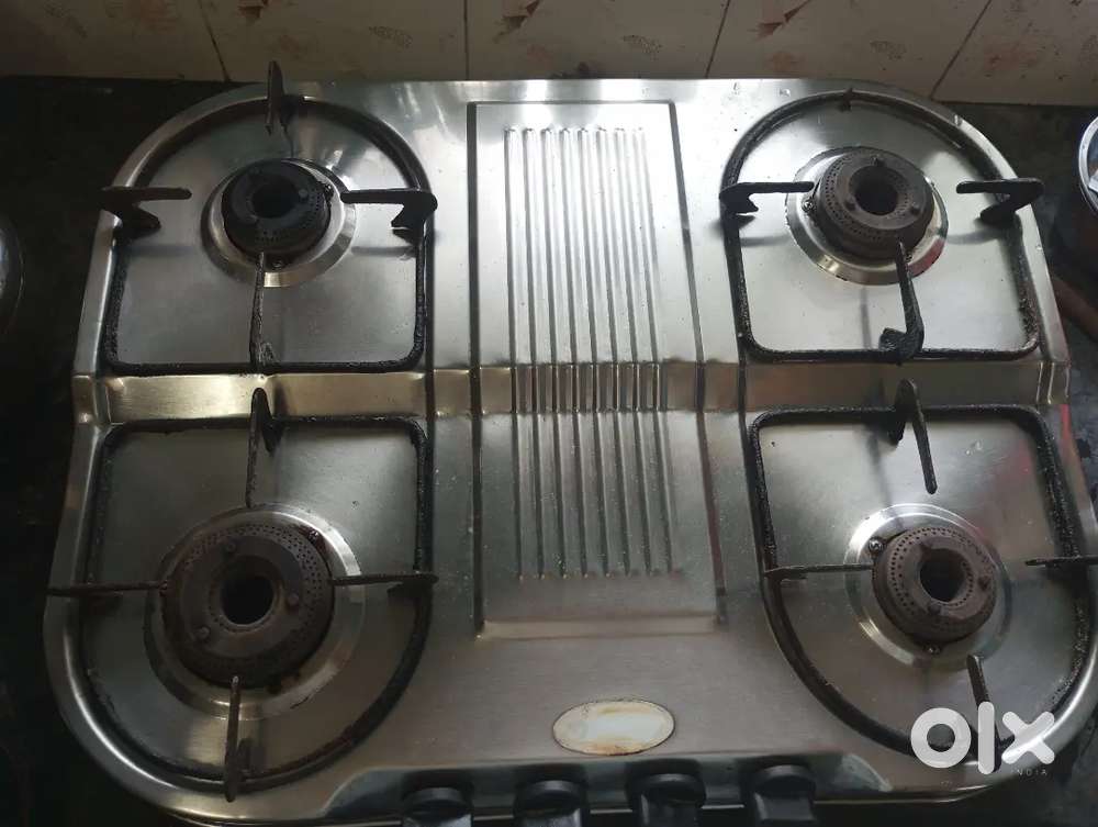 Steel gas 4 burner stove