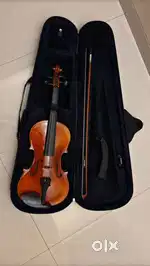 Violin with bow and case