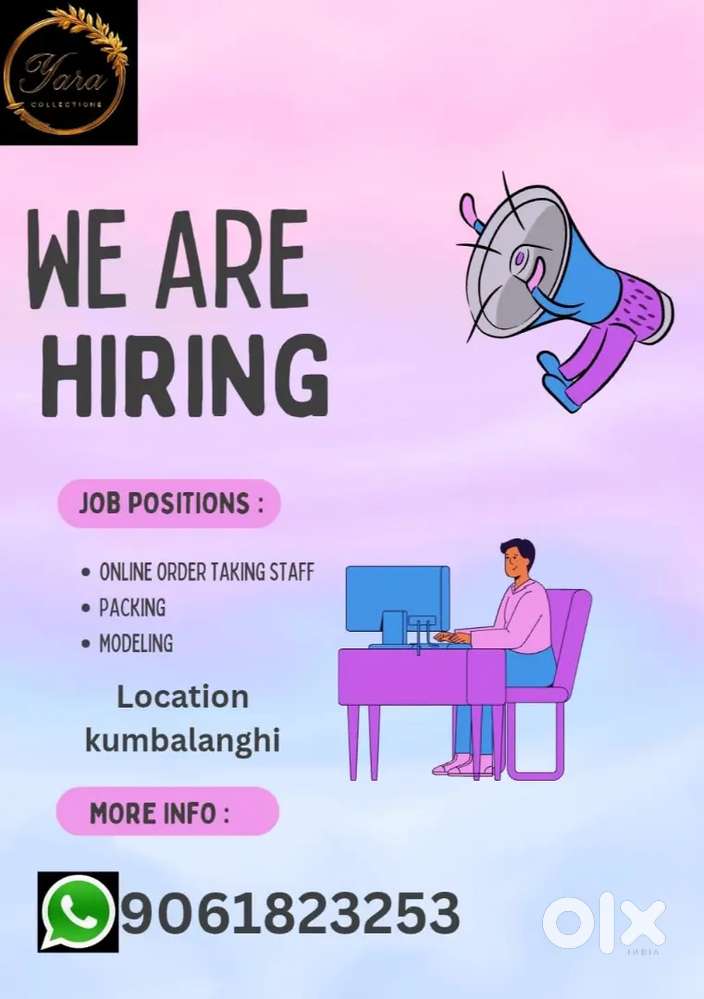 Online clothing store needed staff