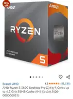Ryzen 5 3600 AM4 processor DESKTOP RAM 8gb + 4gb DDR3 pc ram 4gb ddr4