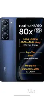Realme 80x 5g. Months 3