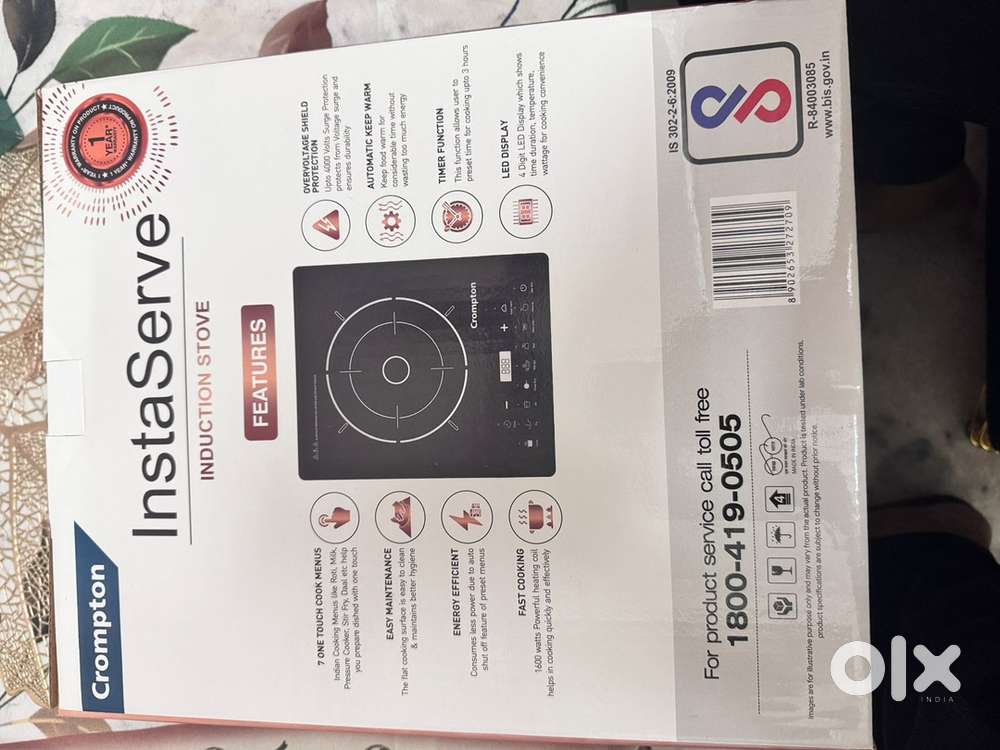 Crompton Instaserve 1600 W Induction Cooktop
