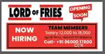 Wanted Crew for Lord of the fries