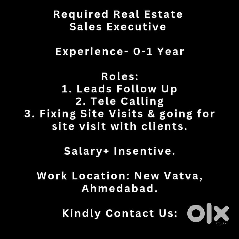 Real Estate in site visit and calling work