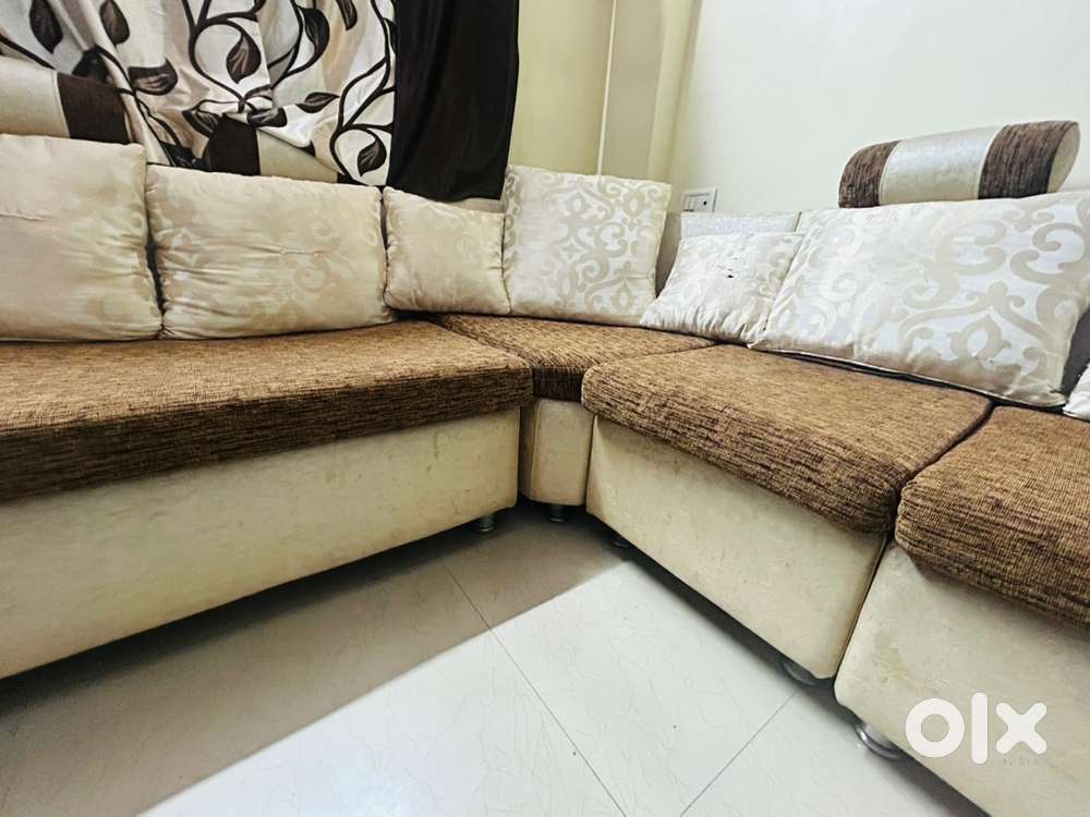 L shape sofa set