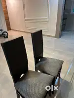 6 Designer wooden dining chairs 1.5 k each
