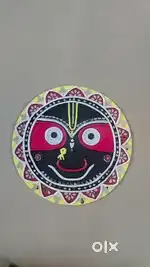 Lord jagannatha lippan art wall decor