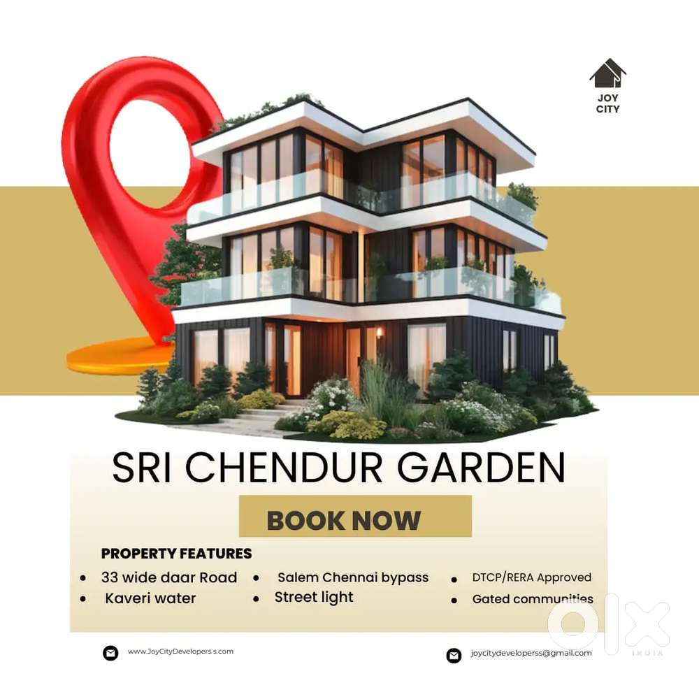 SRI CHENDUR GARDEN, JOY CITY DEVELOPERSS, VALASAIYUR, SALEM.