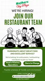 Kitchen Manager and stock manager