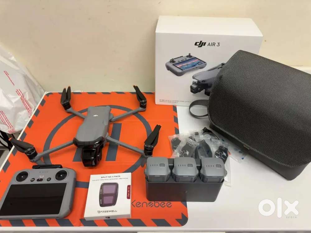 DJI Air 3 Fly More Combo & RC 2 Remote & Freewell ND Filters + more