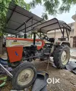 Swaraj 724 Red Colour with Trolly ट्रेक्टर ट्राली साथ में