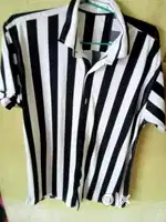 Black and white stripe shirt