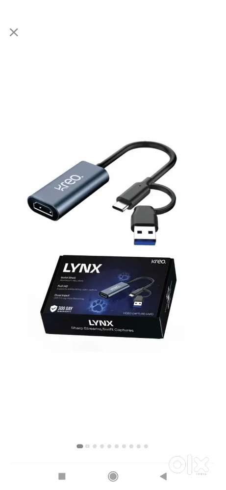 Kreo Lynx Full HD Video Capture Card, HDMI to USB 3.0, Full HD 1080p