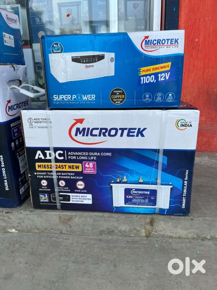 Microtek 100 Ah battery and 1100 VA sinewave inverter offer price