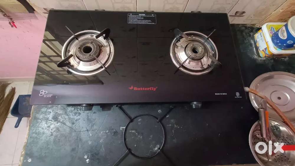 2 Burner Glass Top Gas Stove
