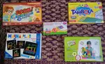 Board games and 1 musical instruments