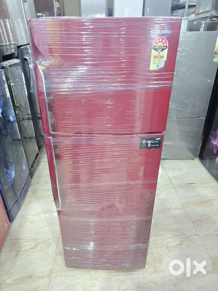Samsung double door red colour refrigerator with free delvery Bangalor