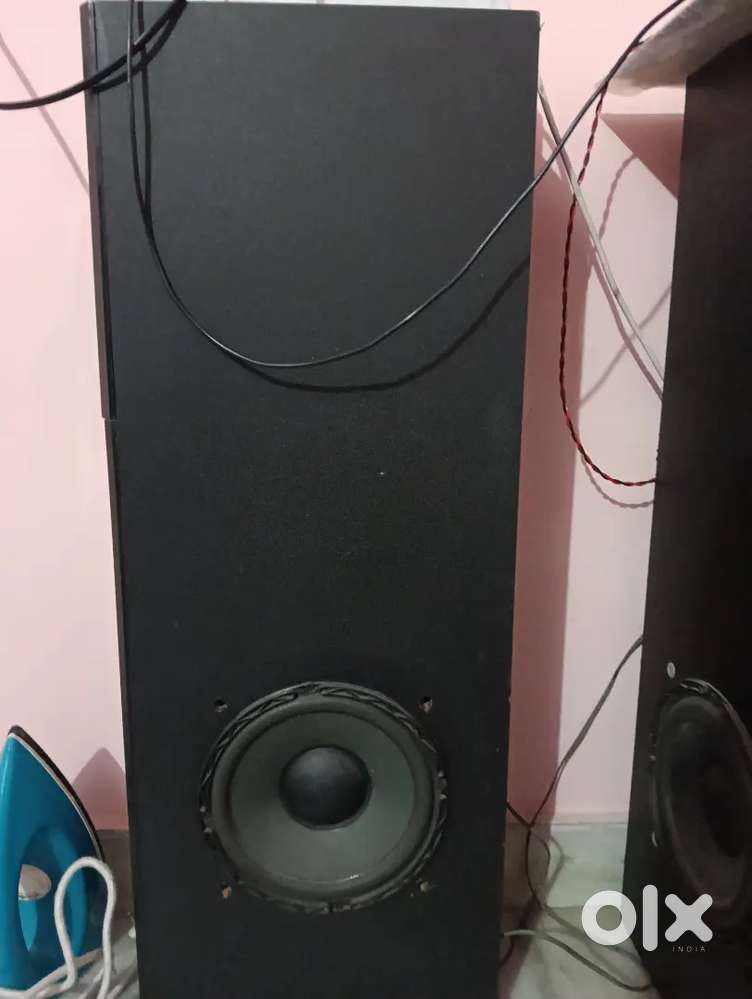 Home theatre speaker rozal company 8 inch double bass speaker