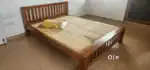 Queen cot wooden family wooden cot