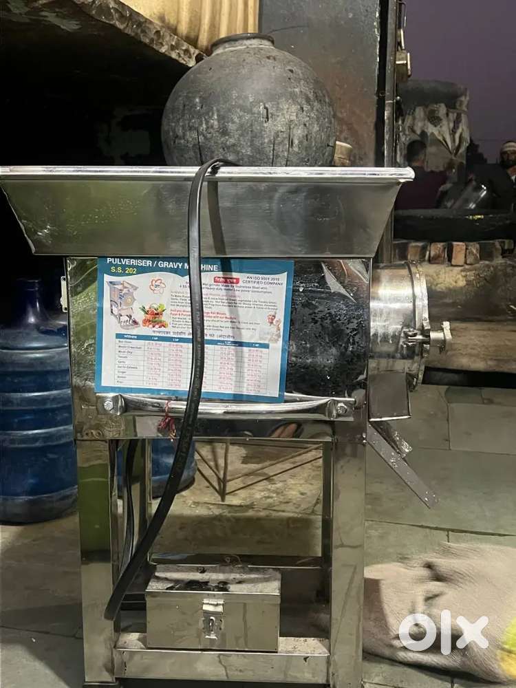 Commercial grade stainless steel gravy grinder machine