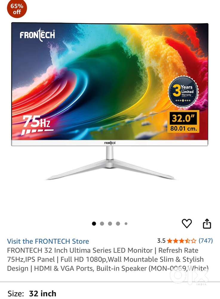 FRONTECH 32 Inch Ultima Series LED Monitor