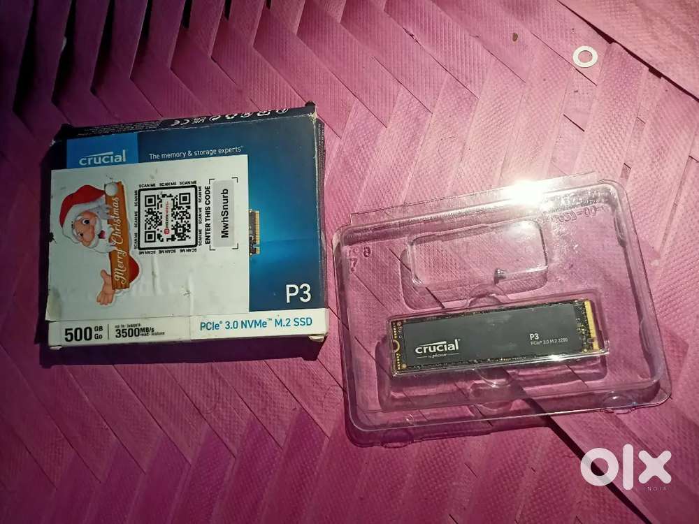 Never used Crucial P3 500gb NVME 3500mb/sec