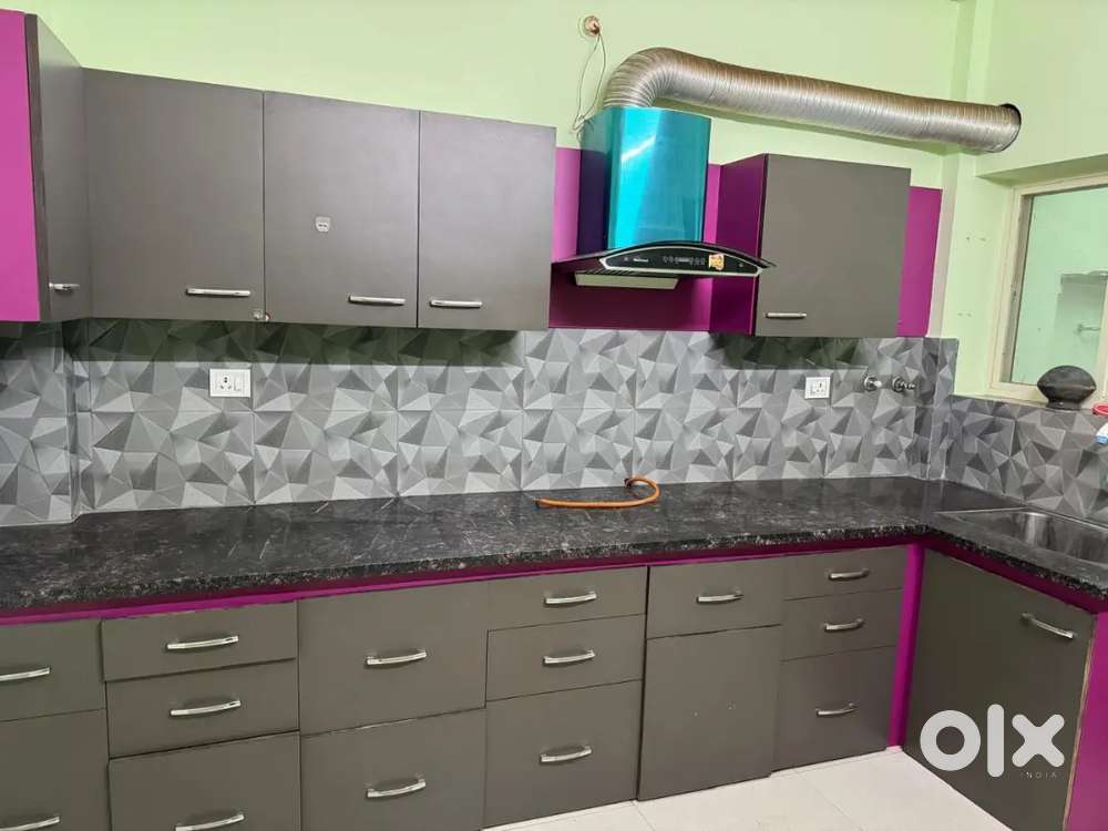 3bhk furnished corner house for rent