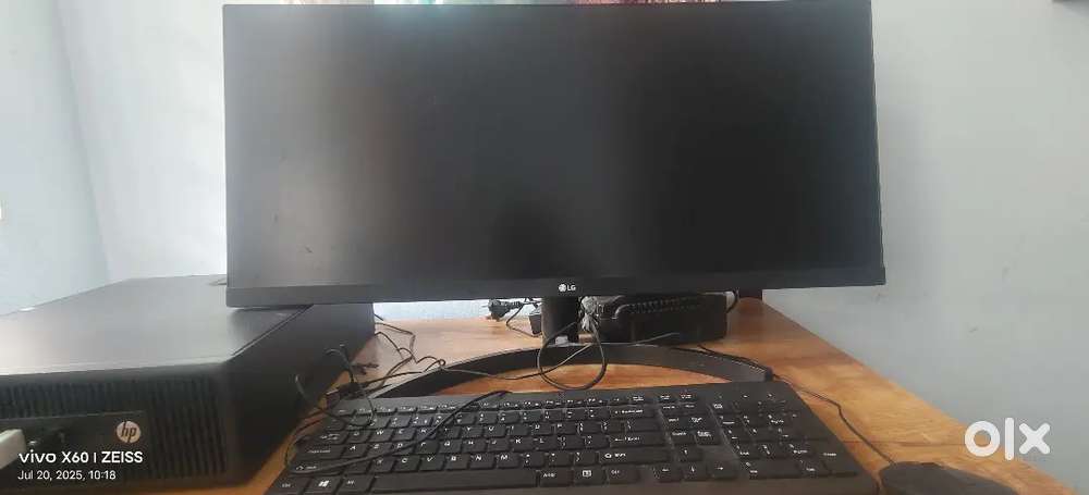 LG 29 inch FHD curved display & HP CPU