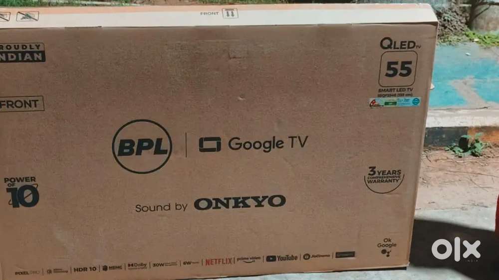 BPL ledtv inbuld home theater 3years warranty
