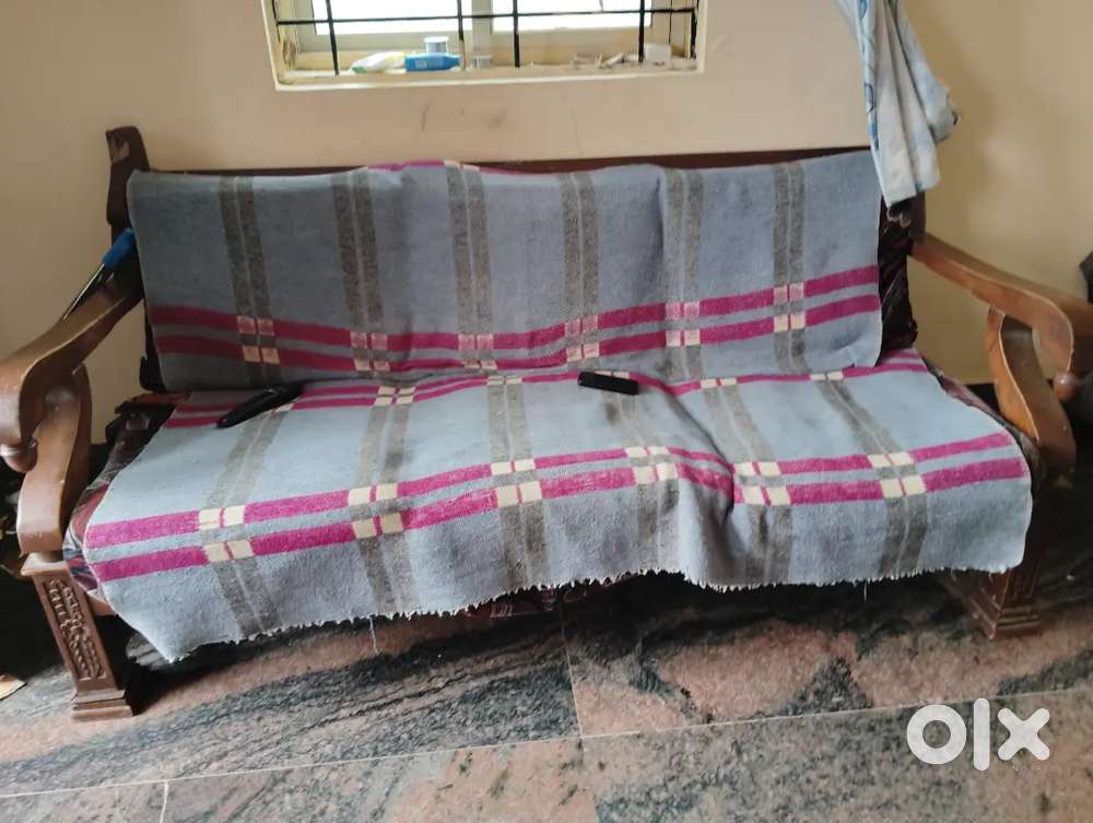 Used sofa wooden sofa