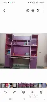 STUDY TABLE CUM BOOKS RACK and storage