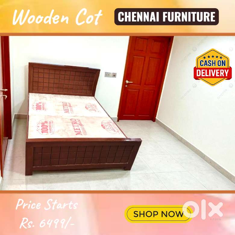 Cot Sale Wooden Cot , Bed , Single Double Queen King size @#  5555R
