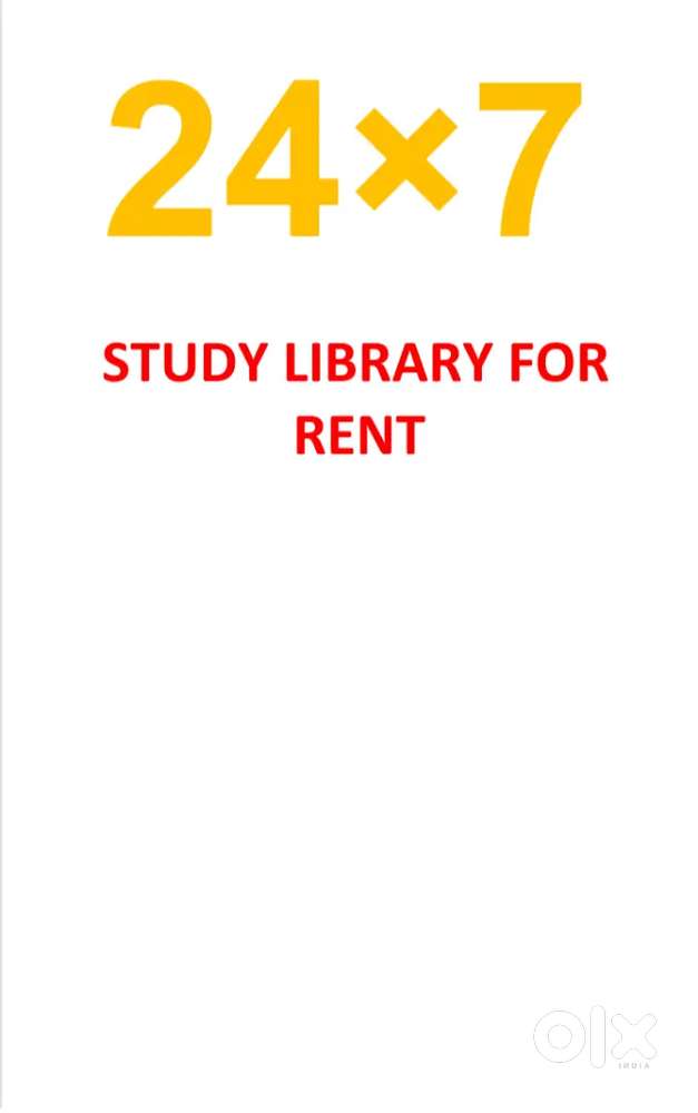 STUDY LIBRARY 24×7 FOR Rent Basis