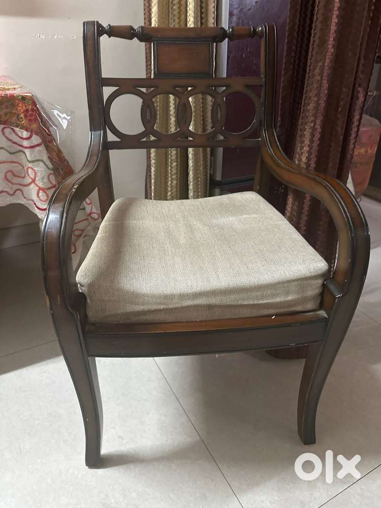 2 wooden chairs