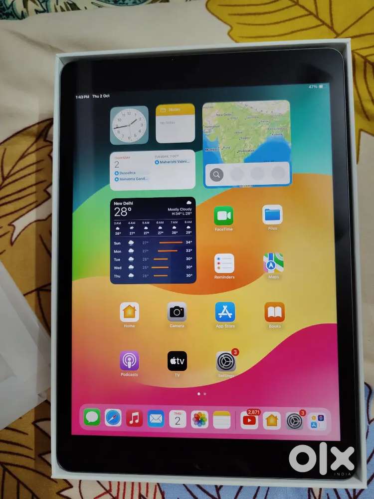 Ipad 9th generation 64 GB ROM 10.2 inch display (WiFi) (Space Grey)