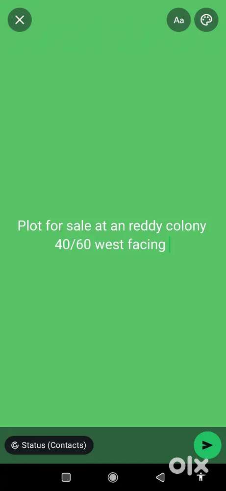 Plot for sale at an reddy colony
