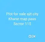 Plot for sale 93gaj kharar 1.5 story map pass demand 35k