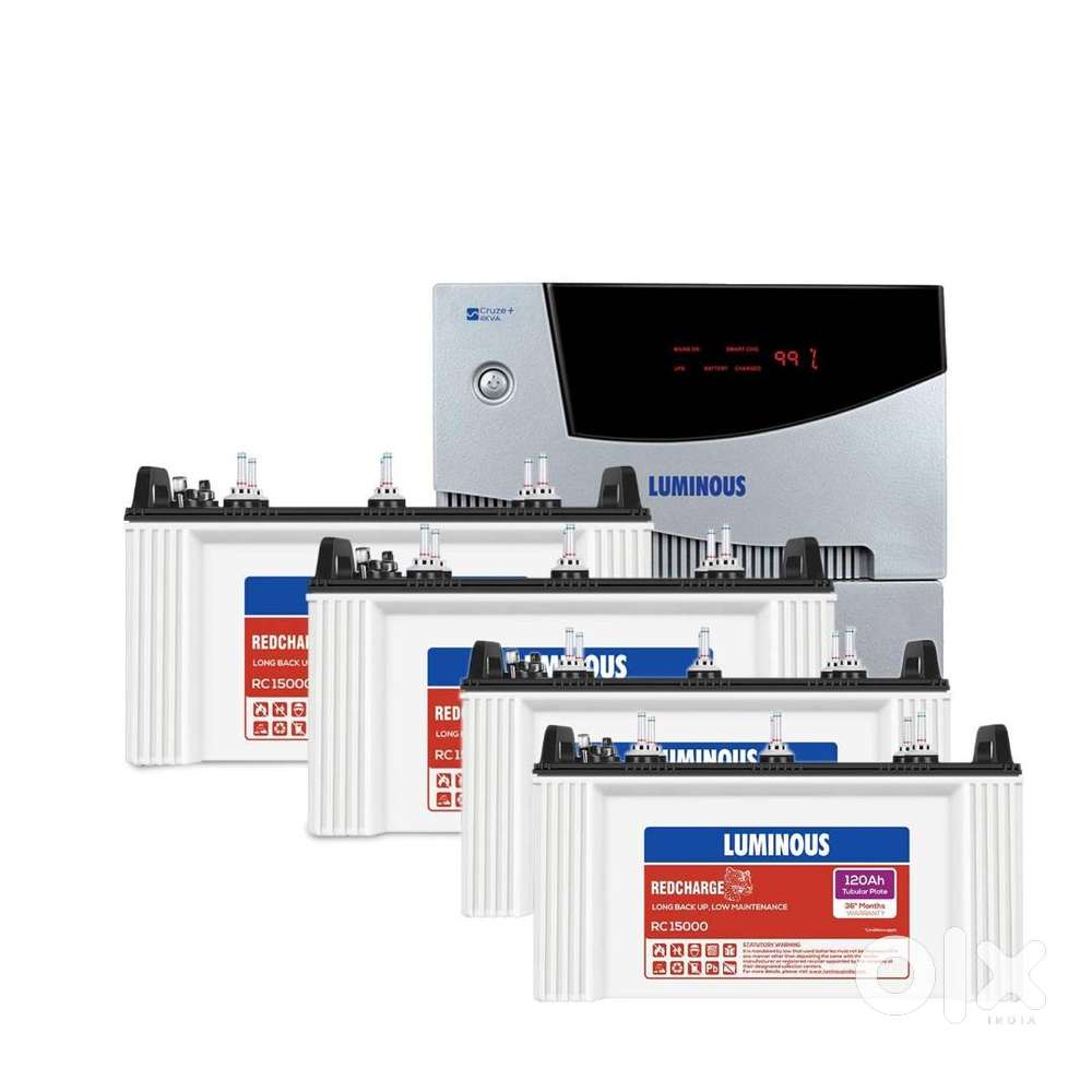 Luminous Inverter & Battery (Cruze+ 4KVA Inverter & RC 15000 x 4 Batt)