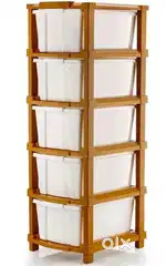 MultipurposeStorage rack 5 layers white