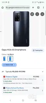 Oppo A53s 5G. 8gb ram 256gb storaj.