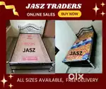 Metal iron cot fancy histel steel cot foam bed mattress available