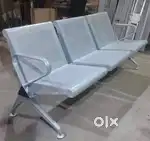 Silver colour 3seater chair