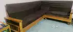 Teakwood sofa corner piece