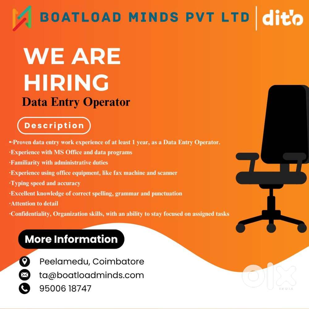 Hiring For- Data Entry Operator