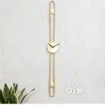 Long striped wall clock